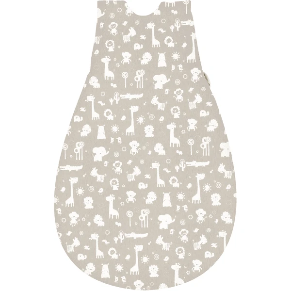 Alvi® Baby-Mäxchen® Außensack Zootiere Taupe 4 Alvi® Baby-Mäxchen® Außensack Zootiere Taupe – Bild 2