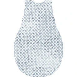 Alvi® Kugelschlafsack Molton Mosaik Blau/weiß -Geschäft Für Babyschlafsackzubehör alvi kugelschlafsack molton mosaik blau weiss a354022 1