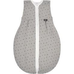 Alvi® Schlafsack Jersey Light Buchstaben Grau