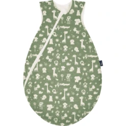 Alvi® Schlafsack Sommertraum Granite Animals Granitgrün/weiß