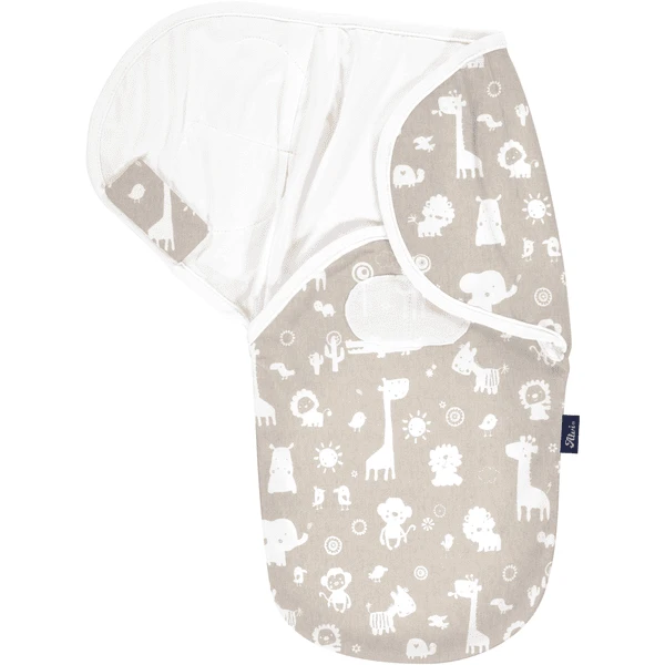 Alvi® Wickeltuch Harmonie Zootiere Taupe 3 Alvi® Wickeltuch Harmonie Zootiere Taupe