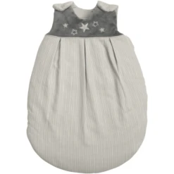 Be Be 's Collection Schlafsack Wattiert Sternchen Grau