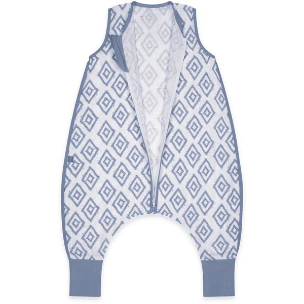 Emma & Noah Schlafsack 0.5 TOG Rauten Blau Mit Füßen 6 Emma & Noah Schlafsack 0.5 TOG Rauten Blau Mit Füßen – Bild 4