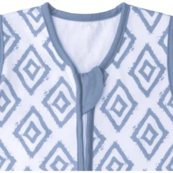 Emma & Noah Schlafsack Mit Füßen Rauten Blau -Geschäft Für Babyschlafsackzubehör emma noah schlafsack mit fuessen rauten blau a312663 4
