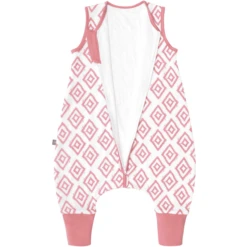 Emma & Noah Schlafsack Mit Füßen Rauten Rosa -Geschäft Für Babyschlafsackzubehör emma noah schlafsack mit fuessen rauten rosa a312665 3