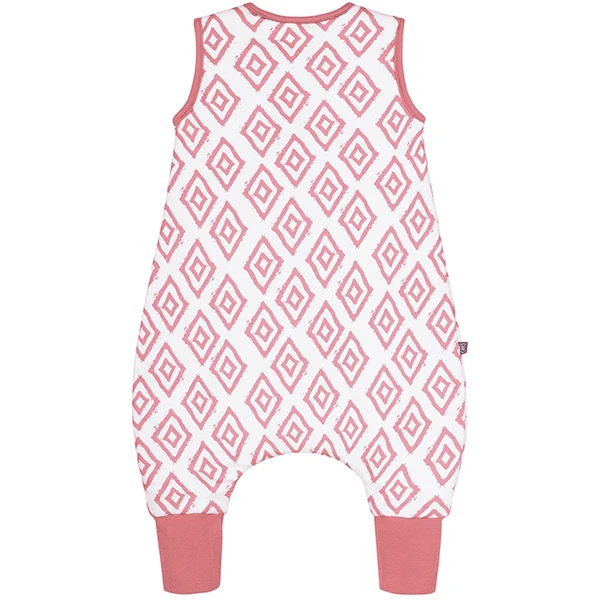 Emma & Noah Schlafsack Mit Füßen Rauten Rosa TOG 2.5 4 Emma & Noah Schlafsack Mit Füßen Rauten Rosa TOG 2.5 – Bild 2