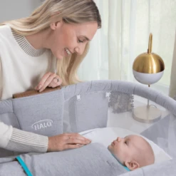 HALO® SleepSack® Ideal Temp Wickelschlafsack 1,5 TOG Heather Gray/Aqua -Geschäft Für Babyschlafsackzubehör halo sleepsack ideal temp wickelschlafsack 1 5 tog heather gray aqua a388716 6