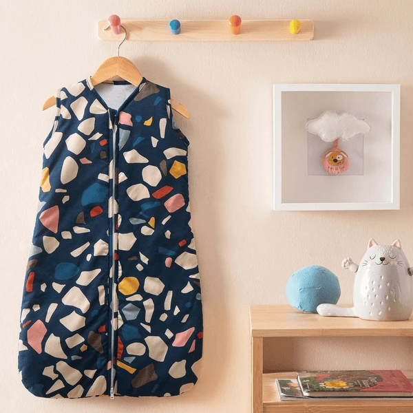 Hibboux® Babyschlafsack Terazzo Sleeping Bag Azure 4 Hibboux® Babyschlafsack Terazzo Sleeping Bag Azure – Bild 2