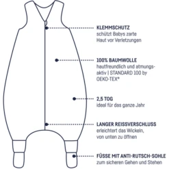 JULIUS ZÖLLNER Jersey Jumper Plus Tiny Squares Grey -Geschäft Für Babyschlafsackzubehör julius zoellner jersey jumper plus tiny squares grey a284440 3