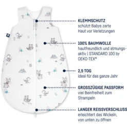 JULIUS ZÖLLNER Jersey Schlafsack Fuchs & Elch 10 JULIUS ZÖLLNER Jersey Schlafsack Fuchs & Elch -Geschäft Für Babyschlafsackzubehör julius zoellner jersey schlafsack fuchs elch a283916 1