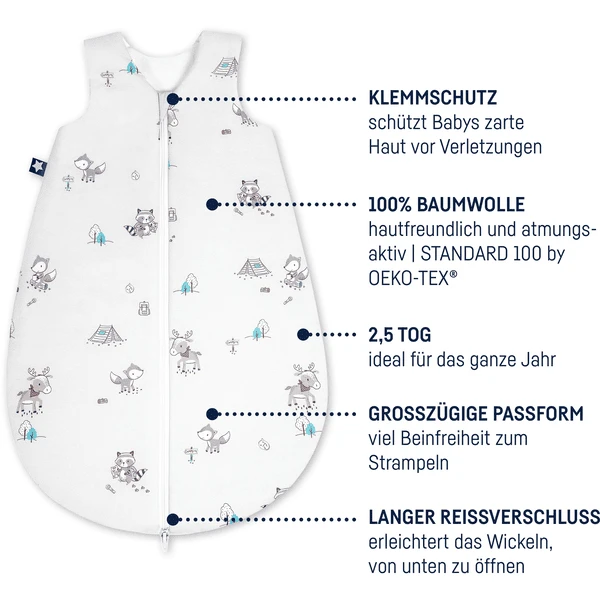 JULIUS ZÖLLNER Jersey Schlafsack Fuchs & Elch 4 JULIUS ZÖLLNER Jersey Schlafsack Fuchs & Elch – Bild 2