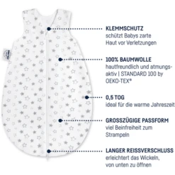 JULIUS ZÖLLNER Sommerschlafsack Stella 9 JULIUS ZÖLLNER Sommerschlafsack Stella -Geschäft Für Babyschlafsackzubehör julius zoellner sommerschlafsack stella a232278 1