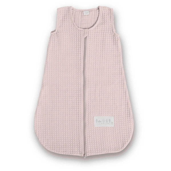 LITTLE Schlafsack Waffle Pique Powder Rose 3 LITTLE Schlafsack Waffle Pique Powder Rose