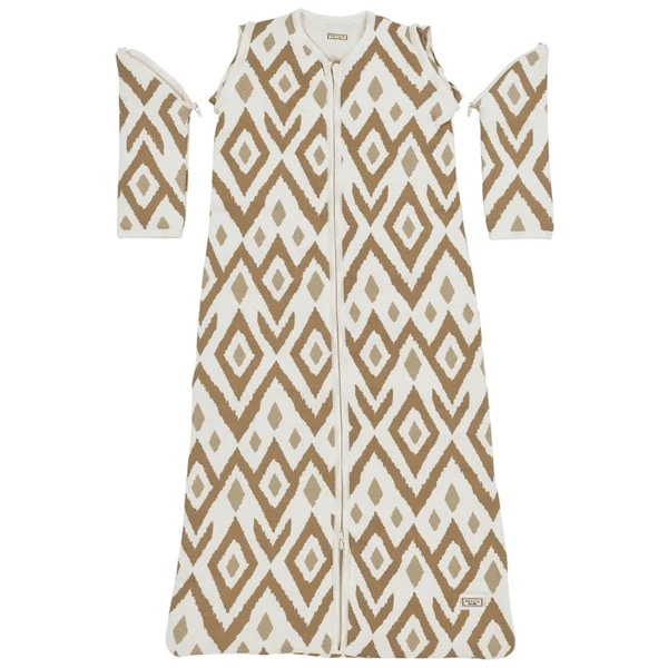 Meyco Winterschlafsack Abnehmbare Ärmel Ikat Sand 6 Meyco Winterschlafsack Abnehmbare Ärmel Ikat Sand – Bild 4