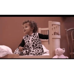 MEYCO Winterschlafsack Jumper Leopard Sand Melange -Geschäft Für Babyschlafsackzubehör meyco winterschlafsack jumper leopardsand melange a385538 1