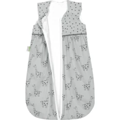 ODENWÄLDER Jersey-Schlafsack Anni Light Happy Giraffe Urban Grey -Geschäft Für Babyschlafsackzubehör odenwaelder jersey schlafsack anni light happy giraffe urban grey a415464 2
