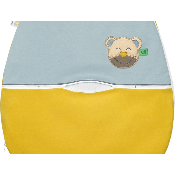 Odenwälder Jersey-Schlafsack "mucki AIR" Color-blocking Mustard 5 Odenwälder Jersey-Schlafsack "mucki AIR" Color-blocking Mustard – Bild 3