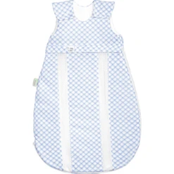 Odenwälder Jersey-Schlafsack Prima Klima Check Cool Blue 60 Cm - 130 Cm