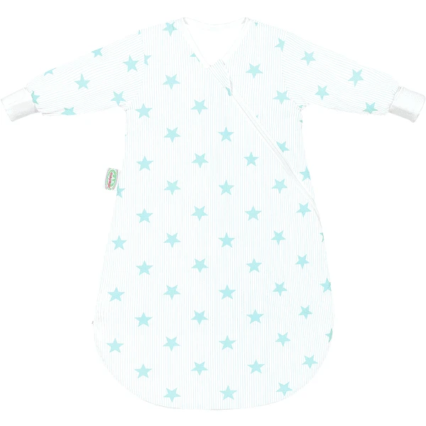 Odenwälder Jersey Unterzieh-Schlafsack BabyNest Stars Soft Mint 3 Odenwälder Jersey Unterzieh-Schlafsack BabyNest Stars Soft Mint
