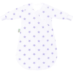 Odenwälder Jersey Unterzieh-Schlafsack BabyNest Stars Soft Violett