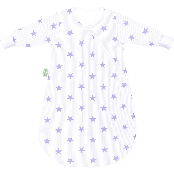 Odenwälder Jersey Unterzieh-Schlafsack BabyNest Stars Soft Violett 3 Odenwälder Jersey Unterzieh-Schlafsack BabyNest Stars Soft Violett