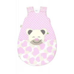 Odenwälder Jerseyschlafsack Mucki®air Sun Smart Hearts Light Pink 70 Cm - 110 Cm