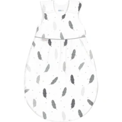 Odenwälder Jerseyschlafsack Timmi Cool Feather Grey 70 Cm - 110 Cm