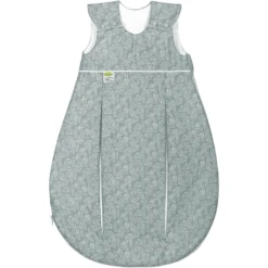 Odenwälder Primaklima Baumwoll-Schlafsack White Leaves Grey