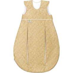 Odenwälder Primaklima Baumwoll-Schlafsack White Leaves Mustard