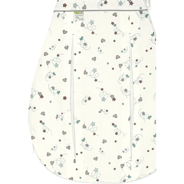 ODENWÄLDER Primaklima Jersey-Schlafsack Looping Hearts Forest-grey 4 ODENWÄLDER Primaklima Jersey-Schlafsack Looping Hearts Forest-grey – Bild 2