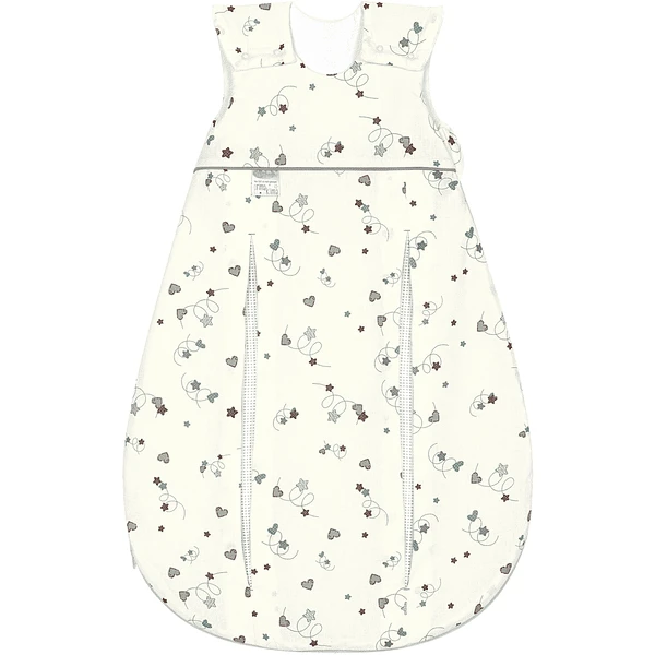 ODENWÄLDER Primaklima Jersey-Schlafsack Looping Hearts Forest-grey 3 ODENWÄLDER Primaklima Jersey-Schlafsack Looping Hearts Forest-grey