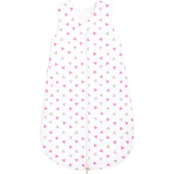 Odenwälder Schlafsack Jersey Dreiecke Pink 70 - 110 Cm