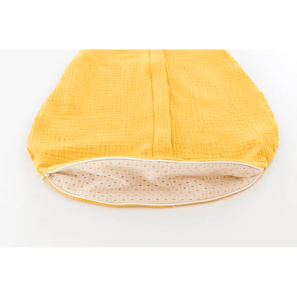 Träumeland Sommerschlafsack LIEBMICH Musselin Senfgelb 8 Träumeland Sommerschlafsack LIEBMICH Musselin Senfgelb – Bild 6