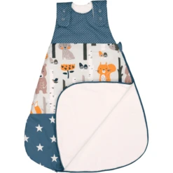 ULLENBOOM® Schlafsack Waldtiere Petrol -Geschäft Für Babyschlafsackzubehör ullenboom schlafsack waldtiere petrol a293557 1